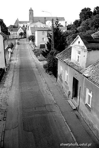 Kwidzyn. Uliczka. Domki.