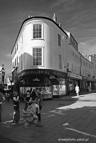 Norwich, pejzaz miejski, architektura, Słoneczny dzień w mieście
