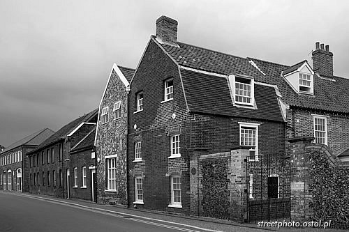 Thetford - Norfolk. Ministergate, fotografia krajoznawcza