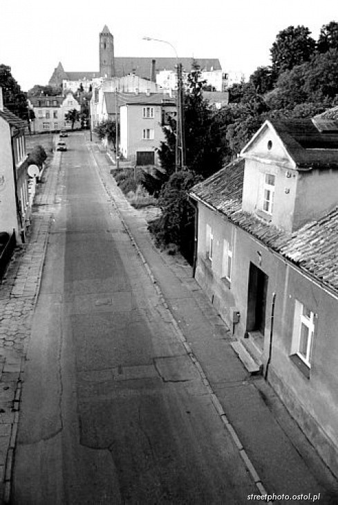 Kwidzyn. Uliczka. Domki.