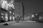 Śnieżyca w Krakowie, Empik, rynek Główny, fotografia nocna, Kraków zimą.