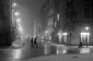 Śnieżyca w Krakowie, Floriańska, fotografia nocna, Kraków zimą.